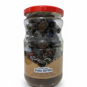 720 CC CAM KAVANOZ GEMLİK SİYAH ZEYTİN 291-350 (420 GR)